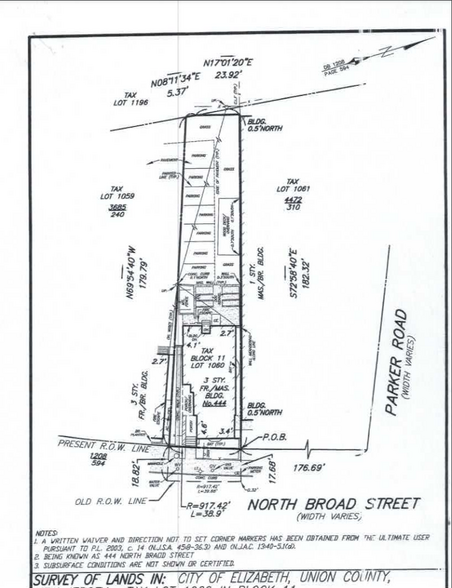 442 N Broad St, Elizabeth, NJ for sale - Site Plan - Image 1 of 1