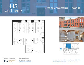 445 W Erie St, Chicago, IL for rent Floor Plan- Image 1 of 2