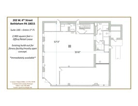 202 W 4th St, Bethlehem, PA for rent Site Plan- Image 1 of 1