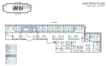 PENN 1, New York, NY for rent Floor Plan- Image 2 of 2