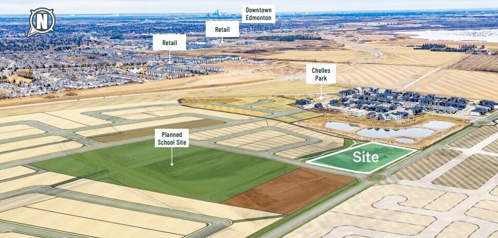 Chérot Blvd, St. Albert, AB for sale Aerial- Image 1 of 3