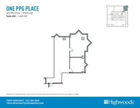 1 PPG Pl, Pittsburgh, PA for rent Site Plan- Image 1 of 1