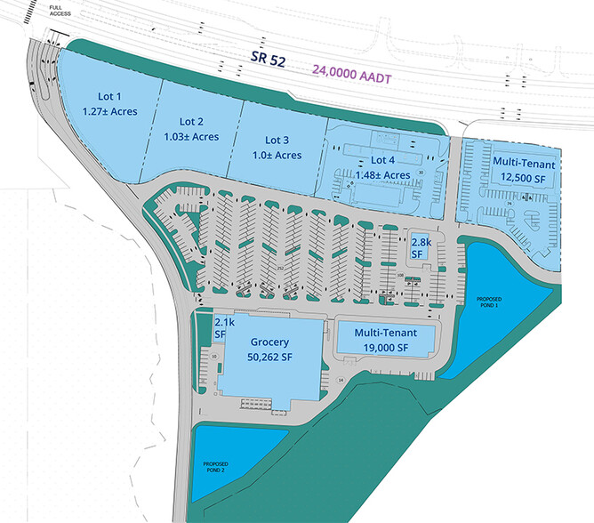 0 SWQ US 41 & SR 52, Land O Lakes, FL for rent - Site Plan - Image 2 of 2