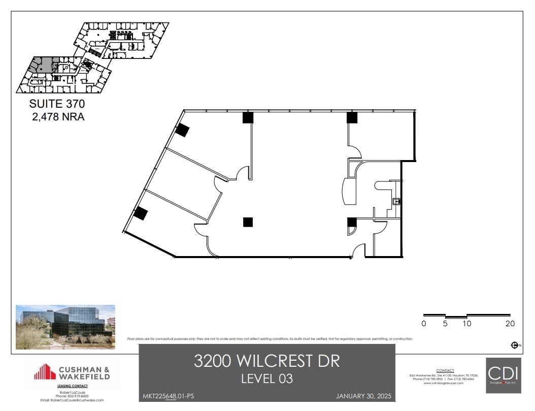 3200 Wilcrest Dr, Houston, TX to rent Floor Plan- Image 1 of 1