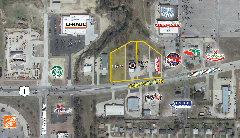 930-1000 Lonnie Abbott Blvd, Ada, OK for sale - Aerial - Image 2 of 3