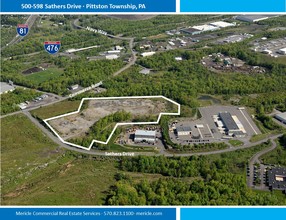 500-598 Sathers Dr, Pittston Township, PA for rent Aerial- Image 1 of 2