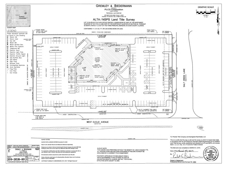 3025 Salt Creek Ln, Arlington Heights, IL for rent - Site Plan - Image 2 of 2