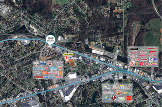 1308 E Main St, Easley, SC - aerial  map view