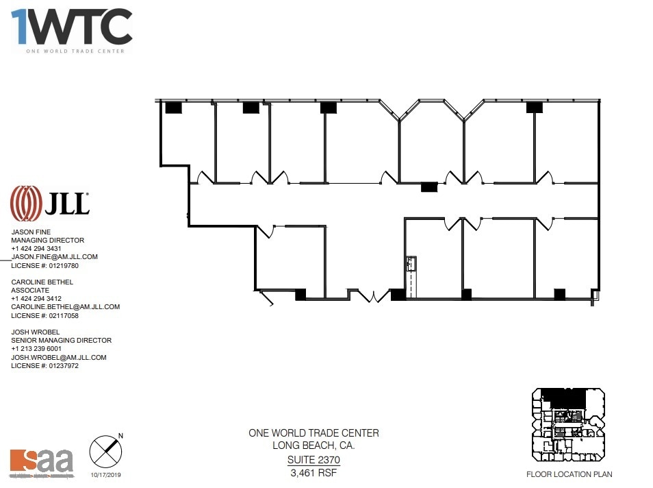 1 World Trade Ctr, Long Beach, CA to rent Floor Plan- Image 1 of 1