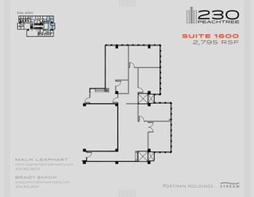 230 Peachtree St NW, Atlanta, GA to rent Floor Plan- Image 1 of 1