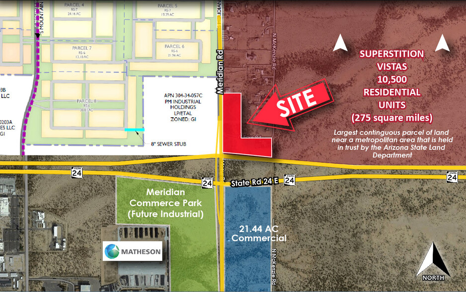 NEC Meridian Rd & SR 24, Mesa, AZ for sale - Primary Photo - Image 1 of 1