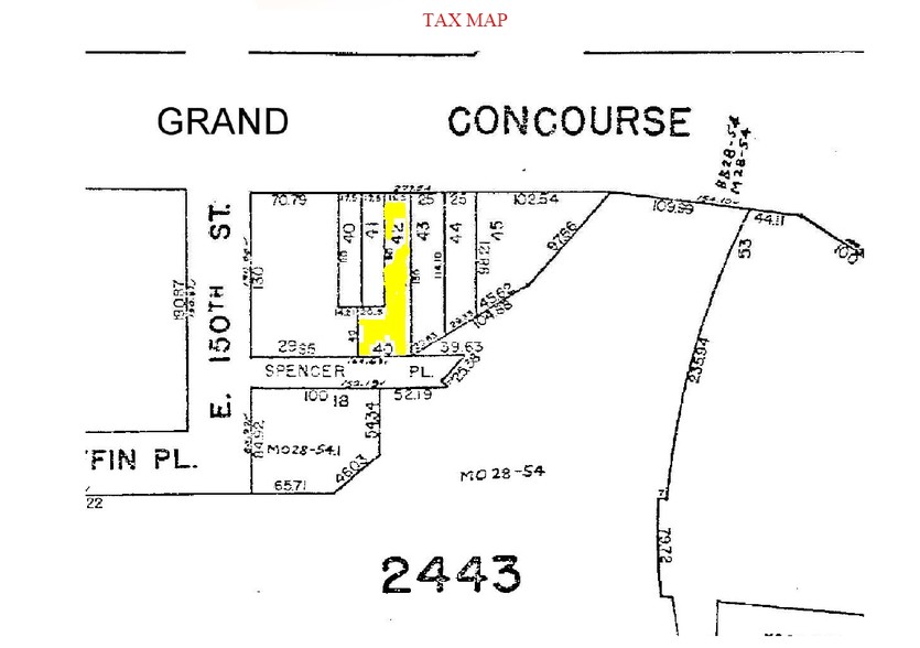 598 Grand Concourse, Bronx, NY for sale - Plat Map - Image 3 of 4