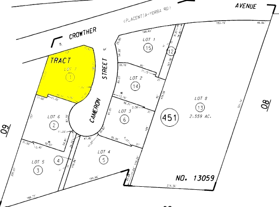 511 Cameron St, Placentia, CA for rent - Plat Map - Image 2 of 4