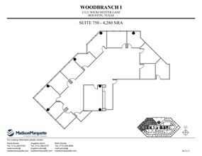 12121 Wickchester Ln, Houston, TX for rent Site Plan- Image 1 of 1