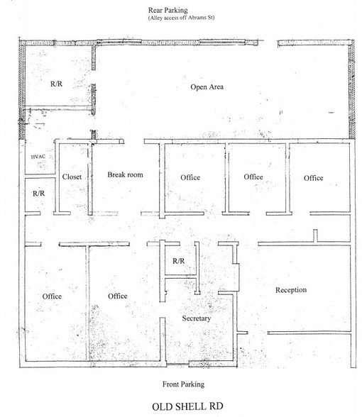 3202 Old Shell Rd, Mobile, AL for sale - Floor Plan - Image 1 of 1