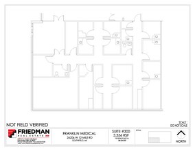 26206 W 12 Mile Rd, Southfield, MI to rent Floor Plan- Image 1 of 1