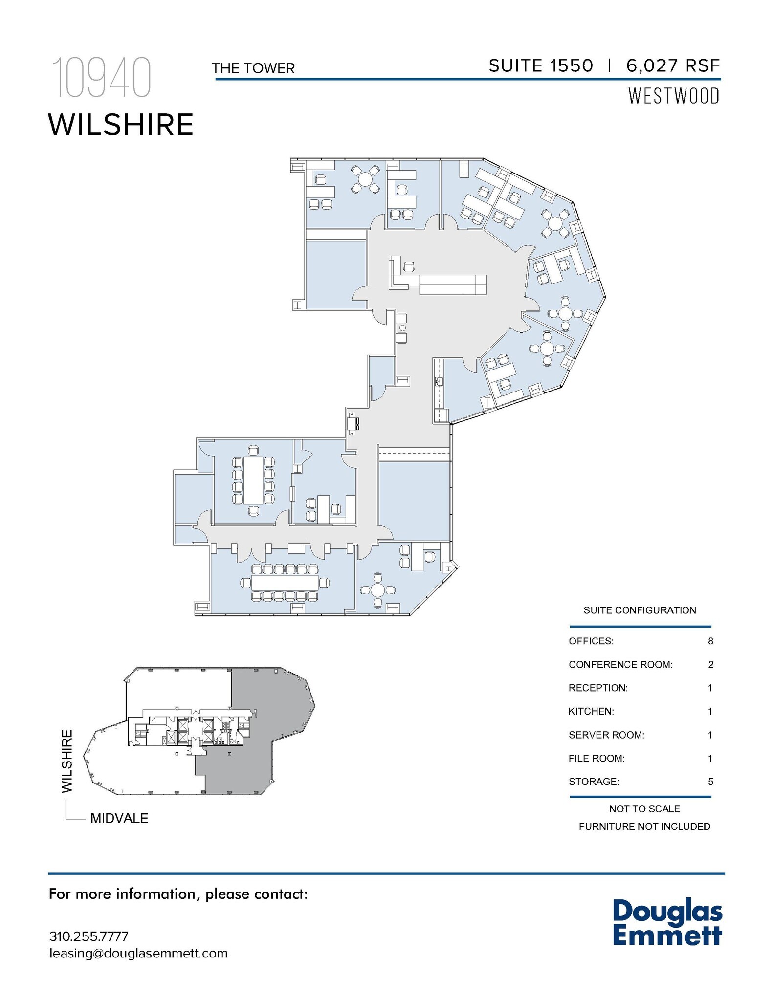 10940 Wilshire Blvd, Los Angeles, CA to rent Floor Plan- Image 1 of 1