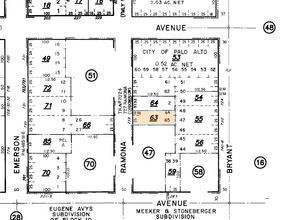 733 Ramona St, Palo Alto, CA for sale Plat Map- Image 1 of 2