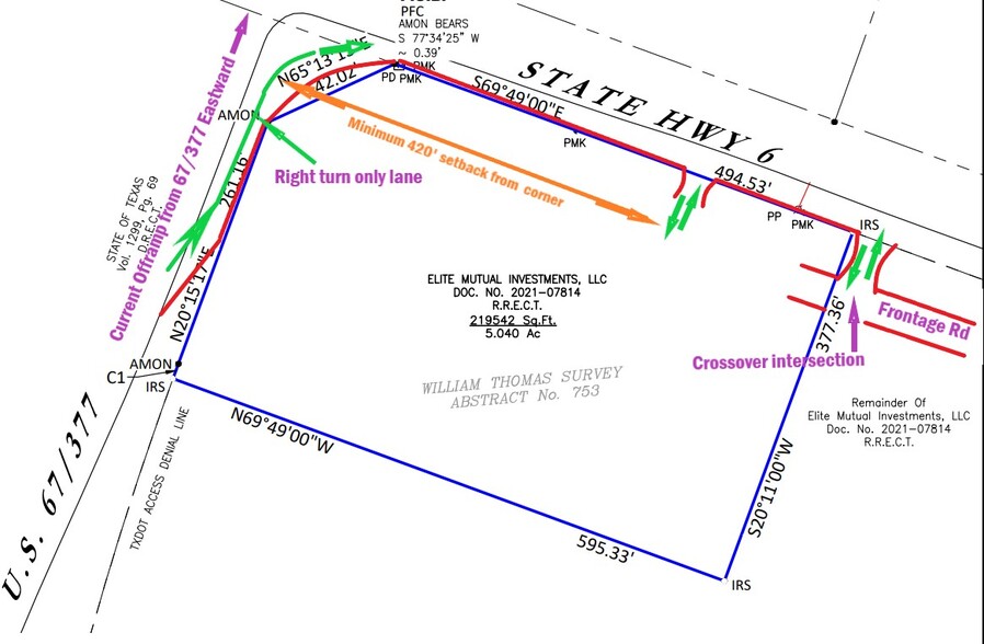 TBD State Hwy 6, Dublin, TX for sale - Site Plan - Image 2 of 4