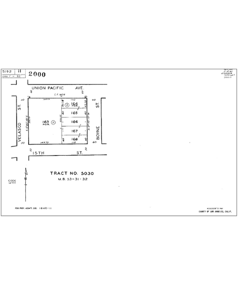 3447 E 15th St, Los Angeles, CA for rent - Plat Map - Image 2 of 2