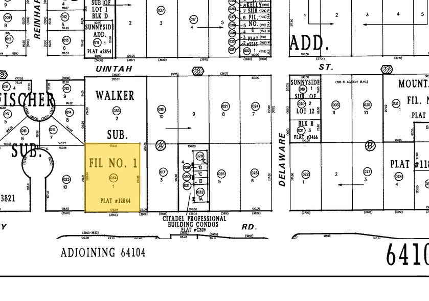 3604 Galley Rd, Colorado Springs, CO for rent - Plat Map - Image 2 of 16