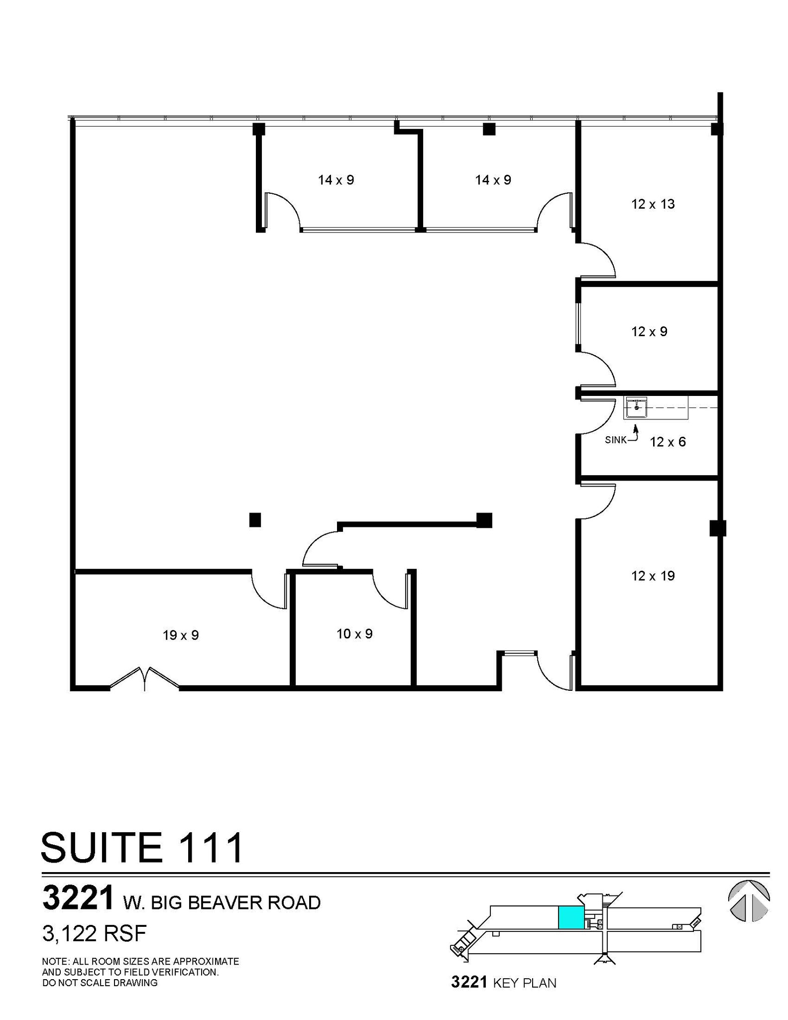 3155 W Big Beaver Rd, Troy, MI for rent Floor Plan- Image 1 of 1