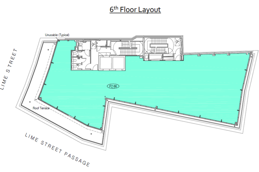 21 Lime St, London for rent - Floor Plan - Image 3 of 3