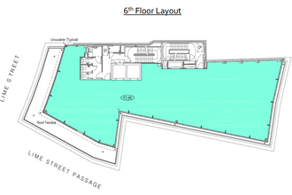 21 Lime St, London for rent Floor Plan- Image 2 of 2