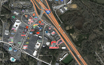 3556 Riverside Dr, Macon-Bibb, GA - aerial  map view