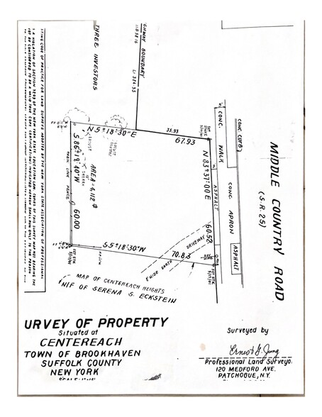 1468 Middle Country Rd, Centereach, NY for sale - Site Plan - Image 2 of 2