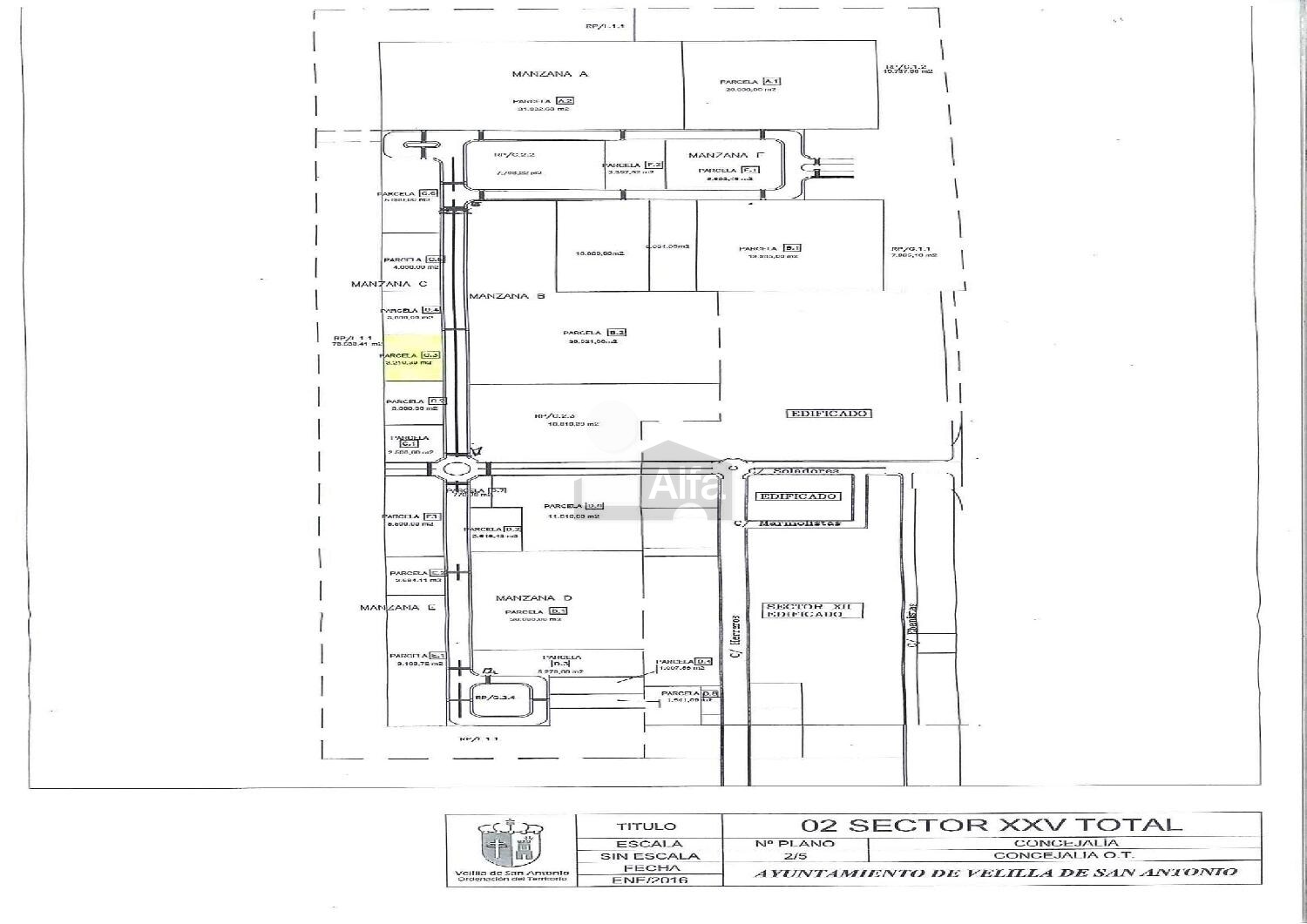 Land in Velilla de San Antonio, Madrid for sale Plat Map- Image 1 of 3