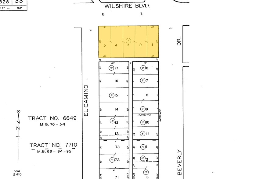 9460-9470 Wilshire Blvd, Beverly Hills, CA for rent - Plat Map - Image 2 of 5