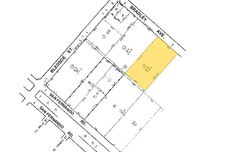 13001-13051 Bradley Ave, Sylmar, CA for rent - Plat Map - Image 2 of 4