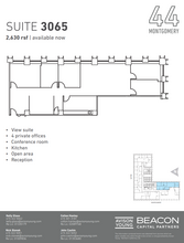 44 Montgomery St, San Francisco, CA for rent Floor Plan- Image 2 of 2