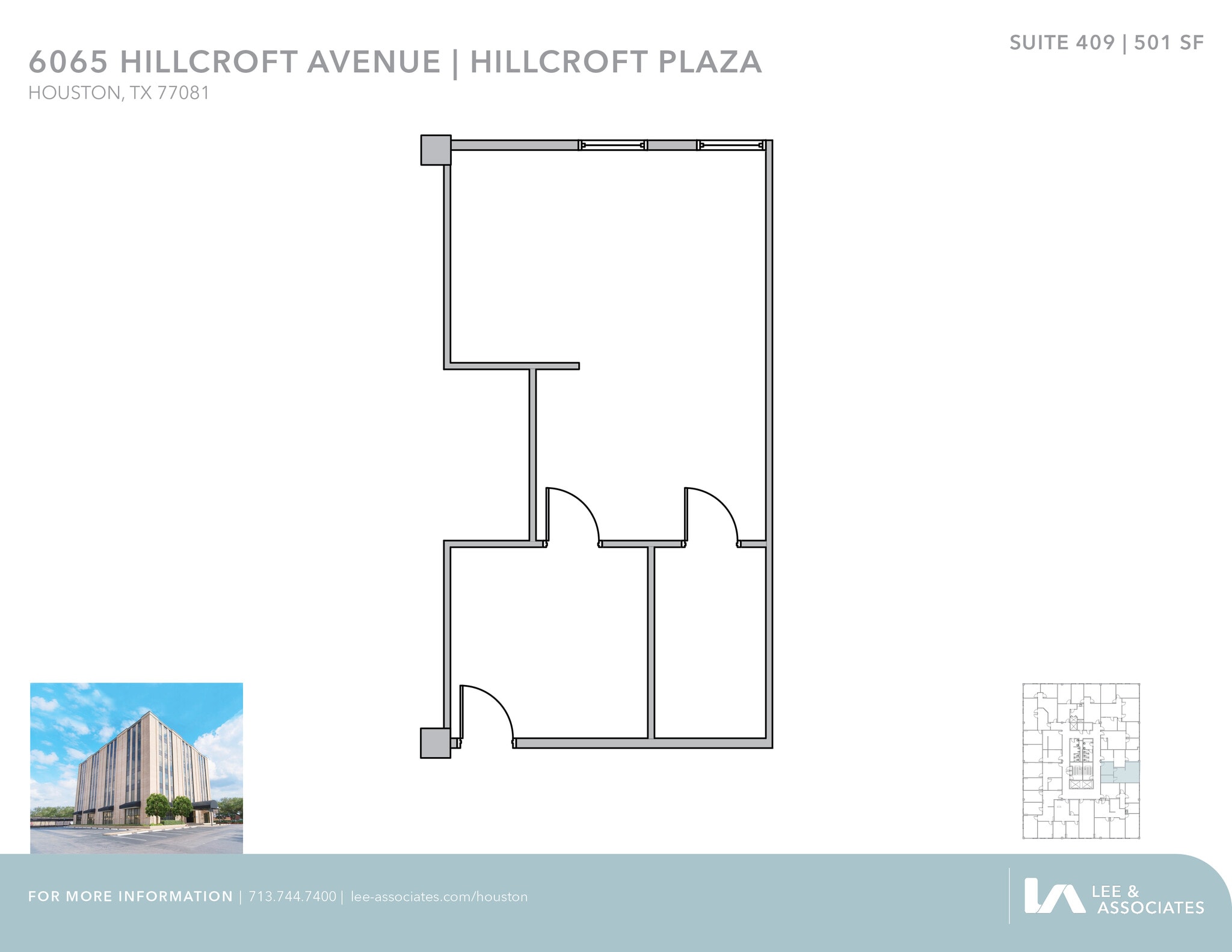 6065 Hillcroft Ave, Houston, TX to rent Floor Plan- Image 1 of 1