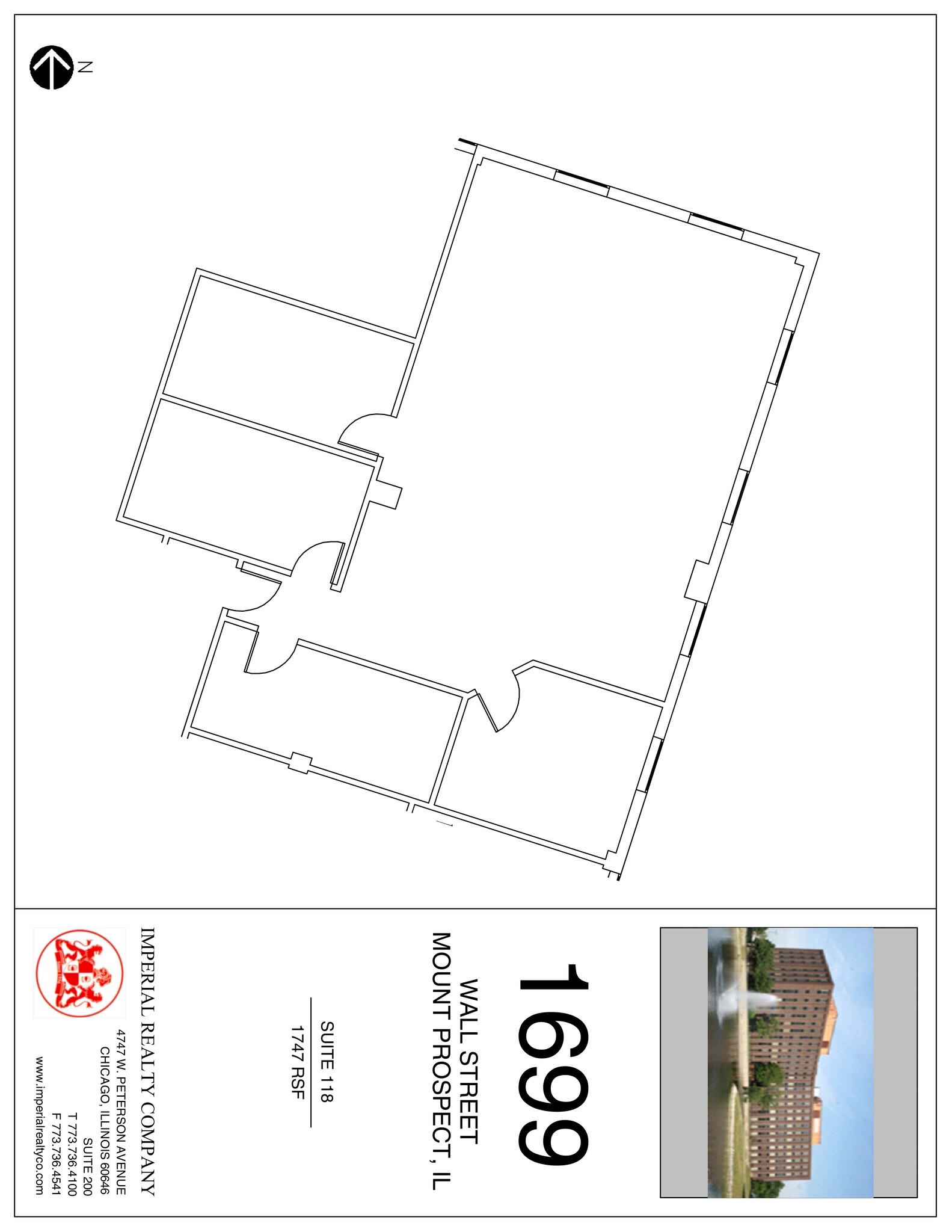 1699 Wall St, Mount Prospect, IL to rent Site Plan- Image 1 of 1