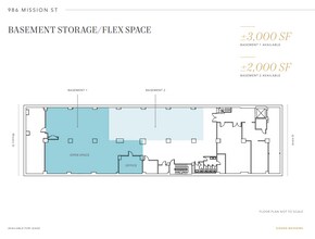 986 Mission St, San Francisco, CA for rent Floor Plan- Image 1 of 1