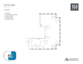 160 W Santa Clara St, San Jose, CA for rent Floor Plan- Image 1 of 1