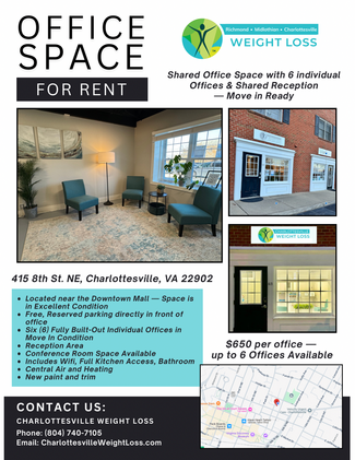 More details for 415 8th St NE, Charlottesville, VA - Co-working to Rent