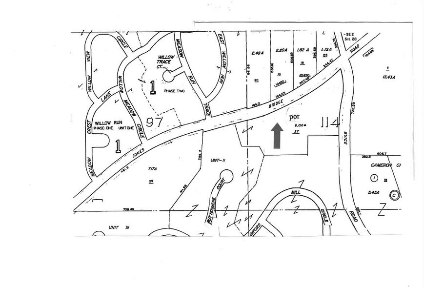 Jones Bridge Rd, Alpharetta, GA for sale - Plat Map - Image 1 of 3