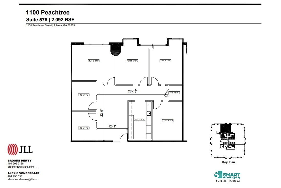 1100 Peachtree St NE, Atlanta, GA to rent Floor Plan- Image 1 of 1