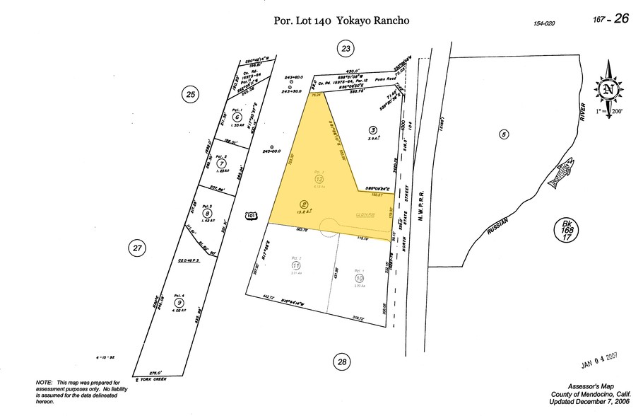 4260 N State St, Ukiah, CA for sale - Plat Map - Image 1 of 1