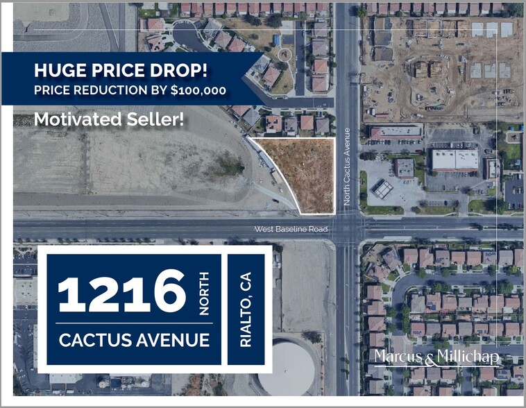 NWC Baseline Rd & Cactus Ave, Rialto, CA for sale - Building Photo - Image 1 of 1