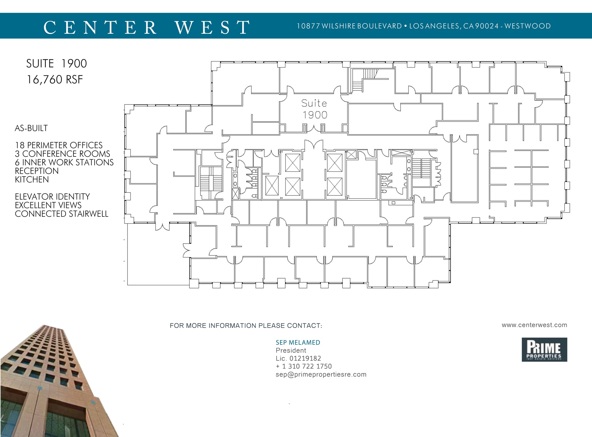 10877 Wilshire Blvd, Los Angeles, CA for rent Site Plan- Image 1 of 1