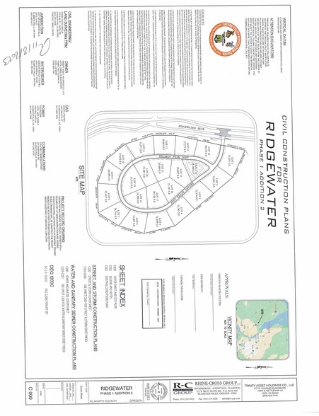 21 Lots Bryant Butte & Hillman Peak Loop, Klamath Falls, OR for sale - Plat Map - Image 1 of 8