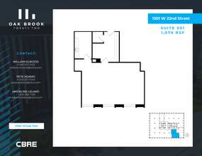 1301 W 22nd St, Oak Brook, IL for rent Floor Plan- Image 1 of 12