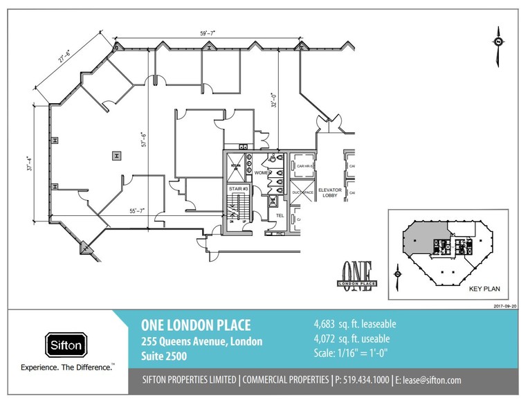 255 Queens Ave, London, ON for rent - Floor Plan - Image 2 of 4