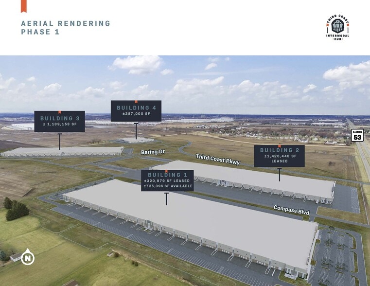 SEC Millsdale Rd & Route 53, Joliet, IL to rent - Building Photo - Image 2 of 3