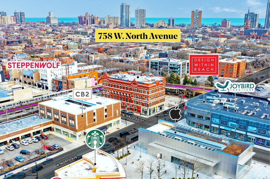 758 W North Ave, Chicago, IL to rent - Aerial - Image 3 of 9