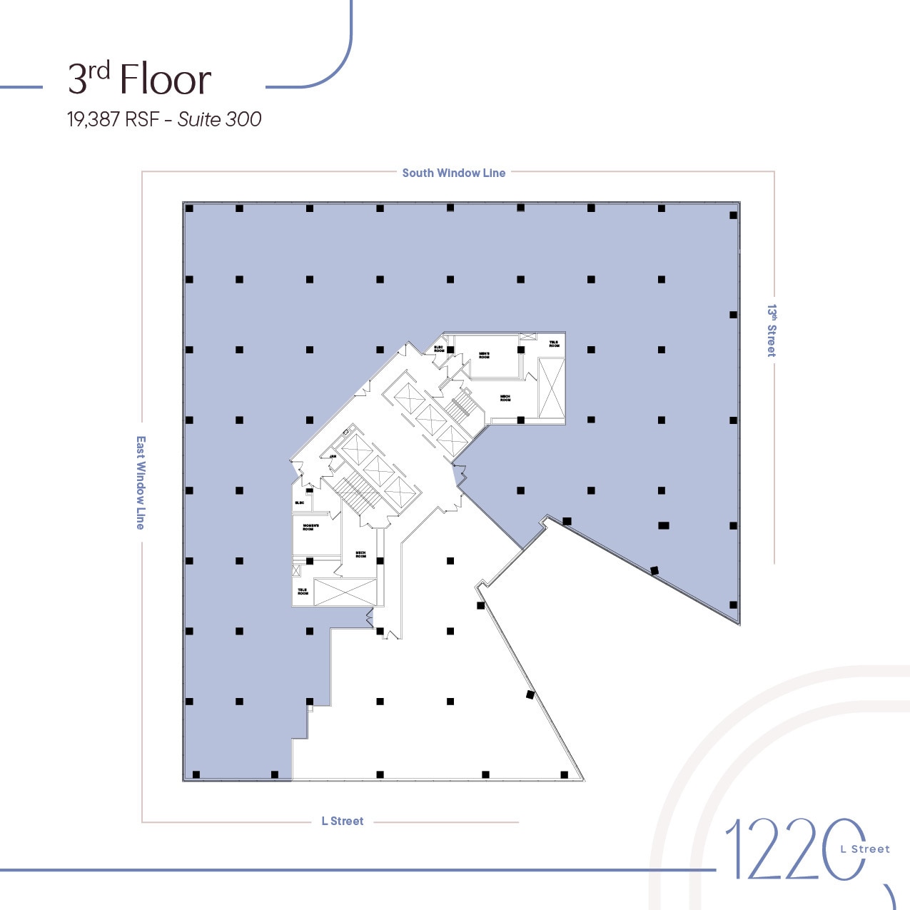 1220 L St NW, Washington, DC to rent Floor Plan- Image 1 of 1